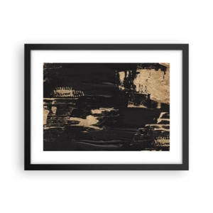 Poster în ramă neagră - O urmă de atingere - 40x30 cm