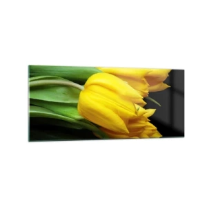 Tablou pe sticlă - Răsărind din soarele pur - 120x50 cm