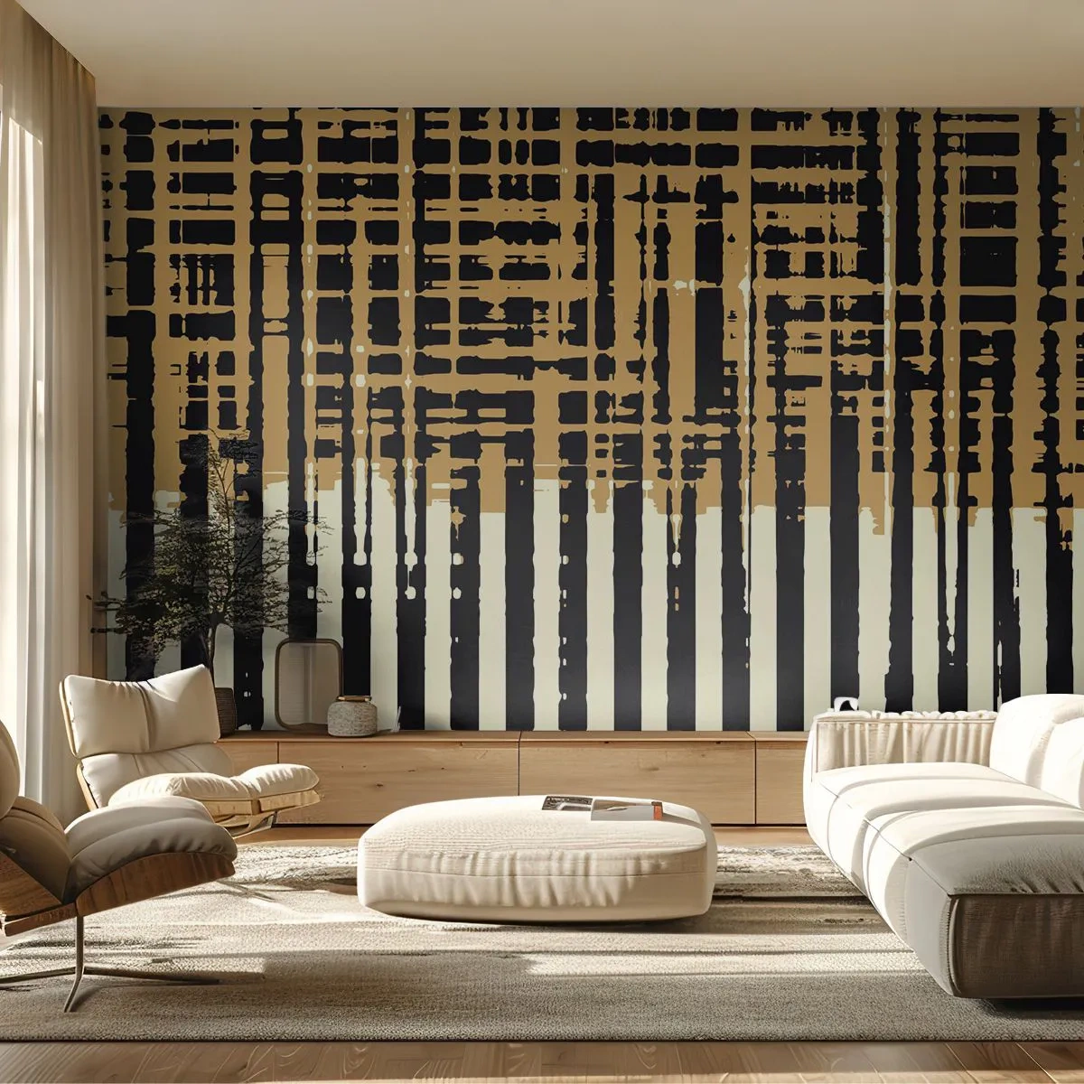 Fototapetă personalizată Premium Canvas - Abstracție arhitecturală - Abstracția, Bucată, Linii