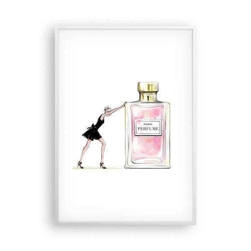 Poster în ramă albă - Esența feminității - 70x100 cm