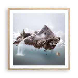 Poster în ramă de stejar deschis - Prin ochii unui suprarealist - 60x60 cm