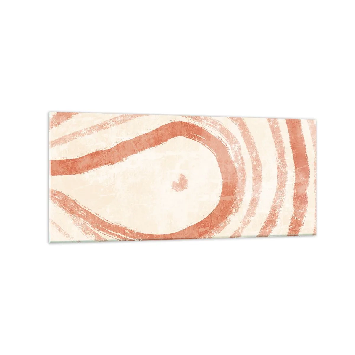 Tablou pe sticlă - Cercuri de corali - compoziție - 120x50 cm