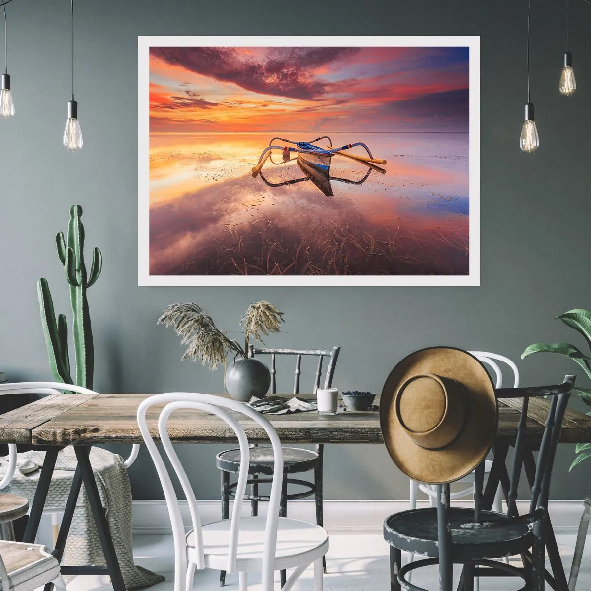 Poster - Liniștea unei seri tropicale - 100x70 cm