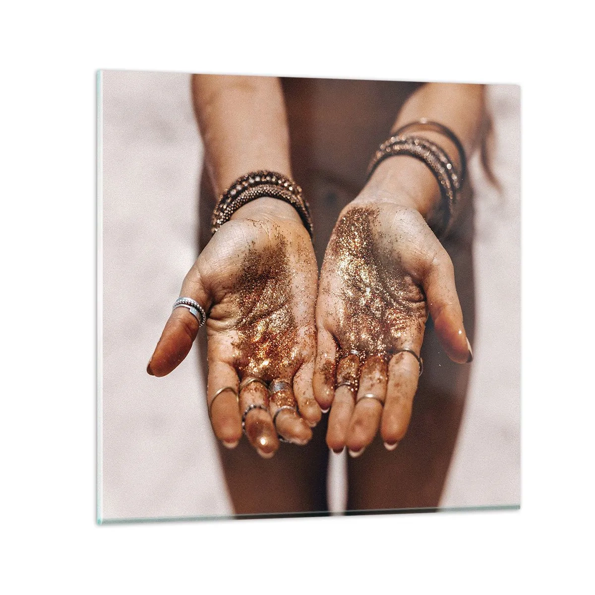 Tablou pe sticlă - Un cadou pentru tine - 60x60 cm