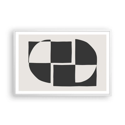 Poster în ramă albă - Antiteză - sinteză - 91x61 cm