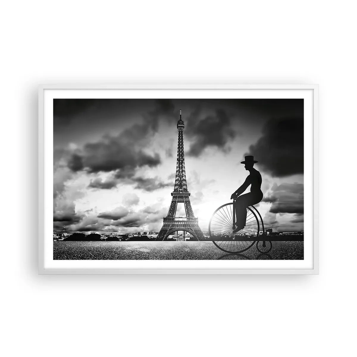 Poster în ramă albă - Dorul de Belle Epoque - 91x61 cm