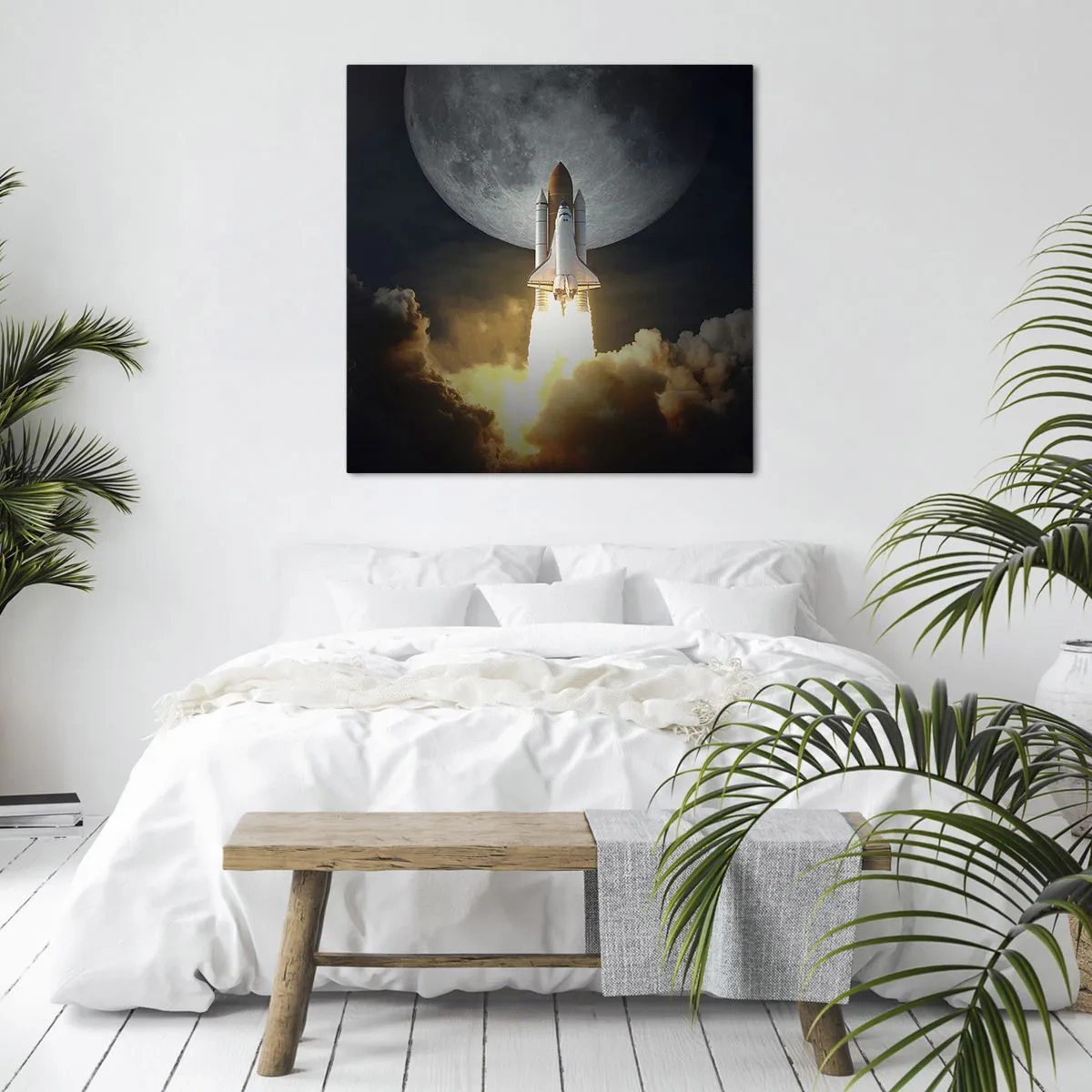 Tablou pe pânză - Începutul unei aventuri nepământene - 70x70 cm