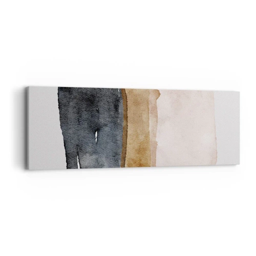Tablou pe pânză - Compoziția culorilor pământului - 90x30 cm