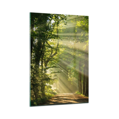 Tablou pe sticlă - Moment de pădure - 50x70 cm