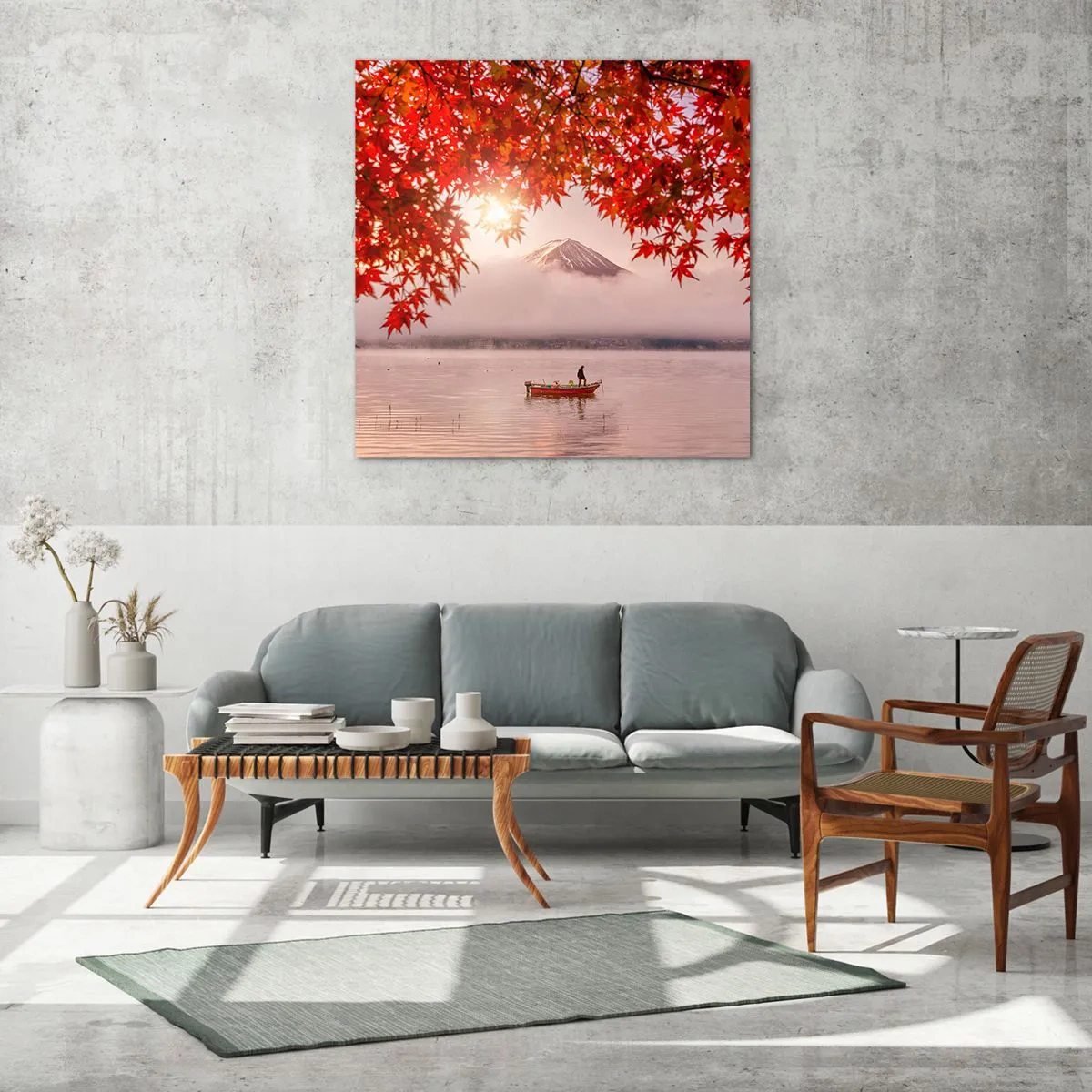 Tablou pe sticlă - În stil japonez - 50x50 cm