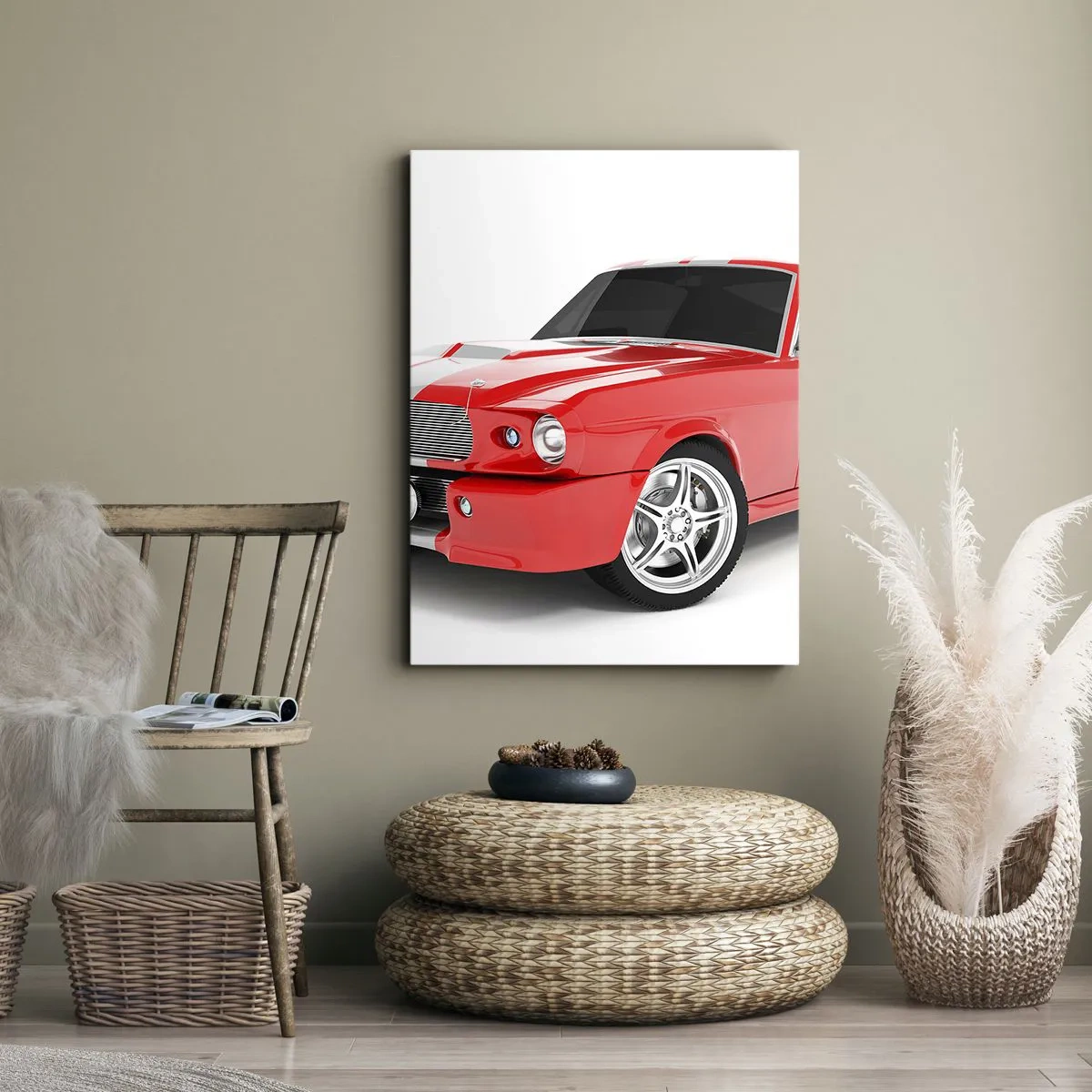 Tablou pe pânză - Mustang la fel de rapid ca vântul - 50x70 cm