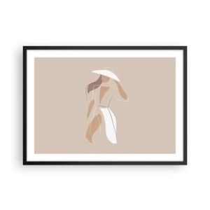 Poster în ramă neagră - Moda este distractivă - 70x50 cm