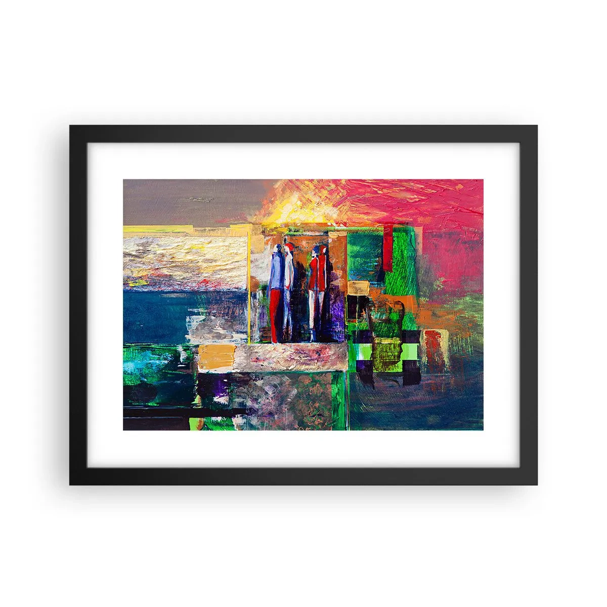 Poster în ramă neagră - Relații și emoții - 40x30 cm