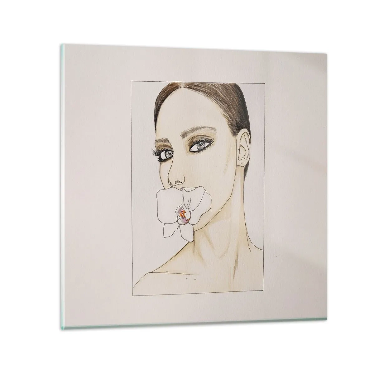 Tablou pe sticlă - Un simbol al eleganței și frumuseții - 50x50 cm