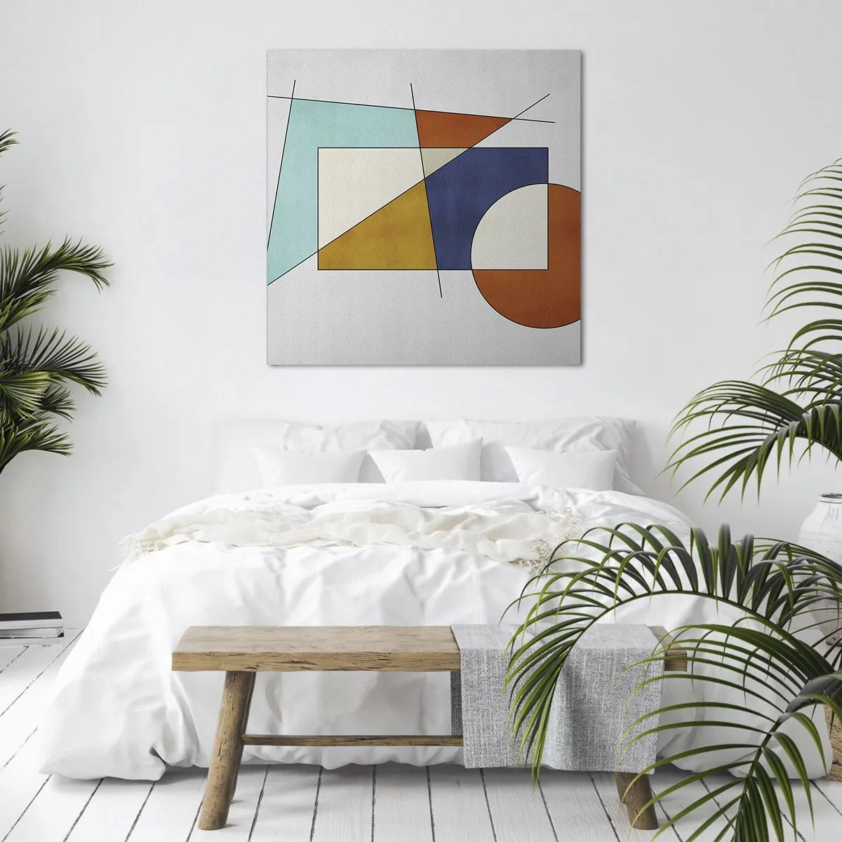 Tablou pe pânză - Abstracție: distracție modernistă - 70x70 cm