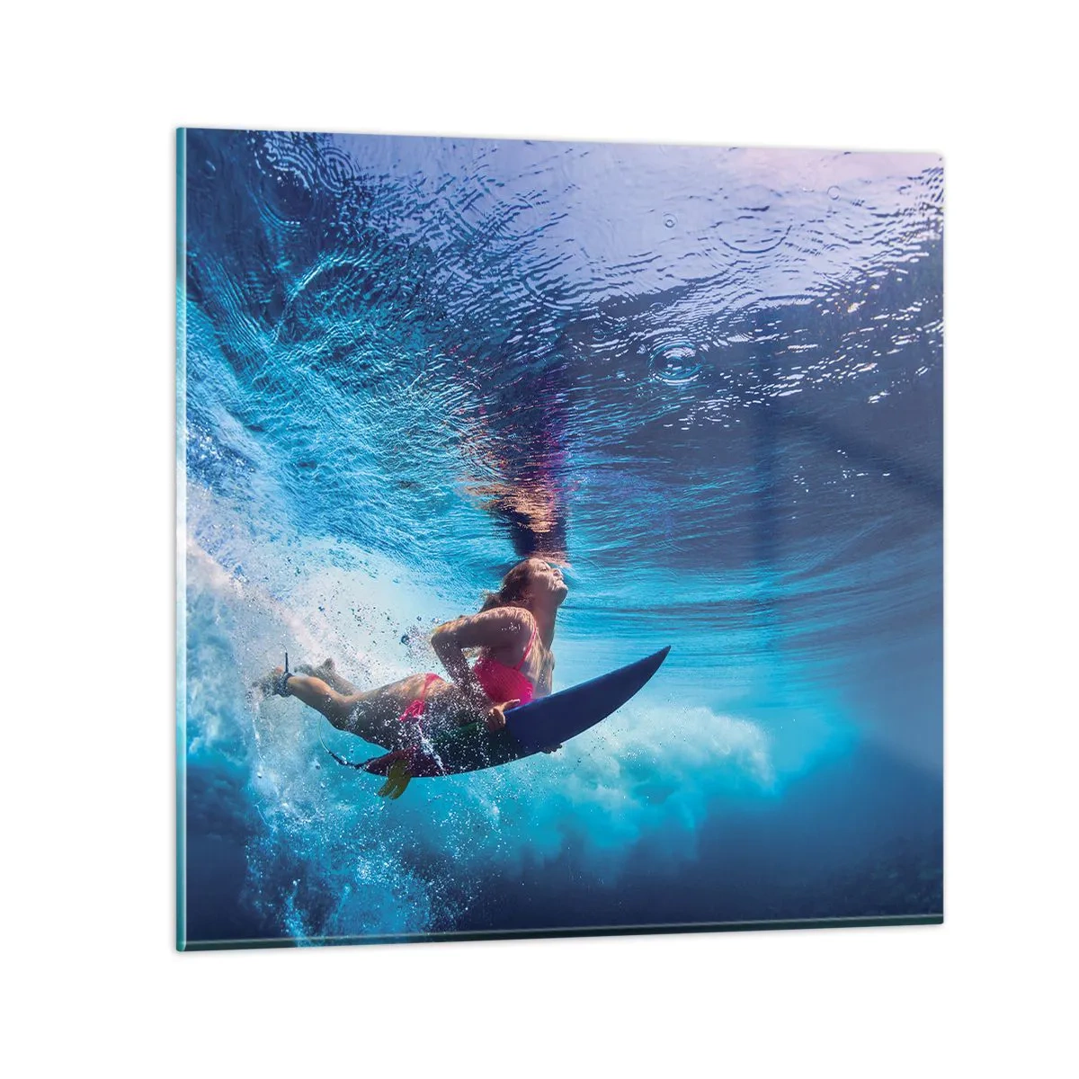 Tablou pe sticlă - Profunzimea bucuriei - 40x40 cm