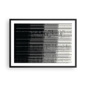 Poster în ramă neagră - Valuri și vibrații - 70x50 cm