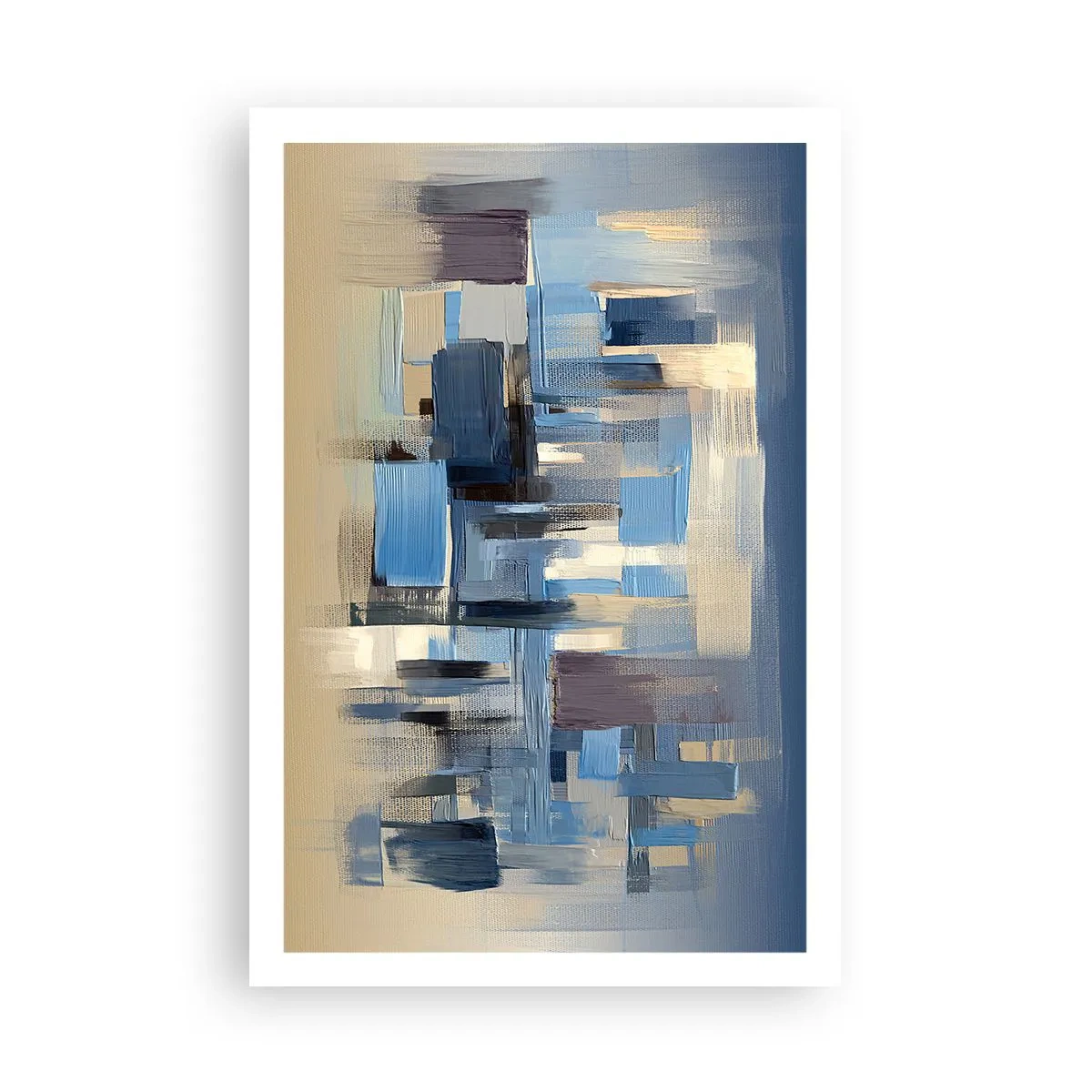Poster - Construcție albastră - 61x91 cm