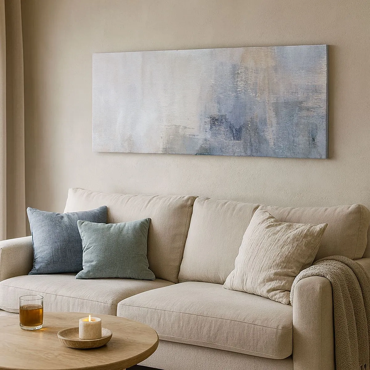 Tablou pe pânză - Tonuri  și acorduri de culoare - 100x40 cm