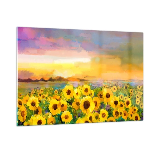 Tablou pe sticlă - Soarele însuși a coborât pe pământ - 120x80 cm