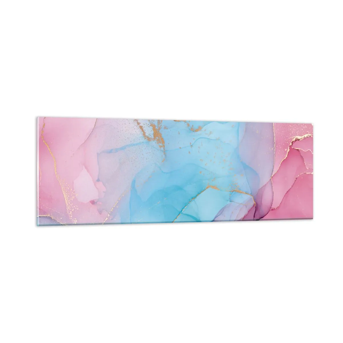 Tablou pe sticlă - Întâlnire și întrepătrundere - 90x30 cm