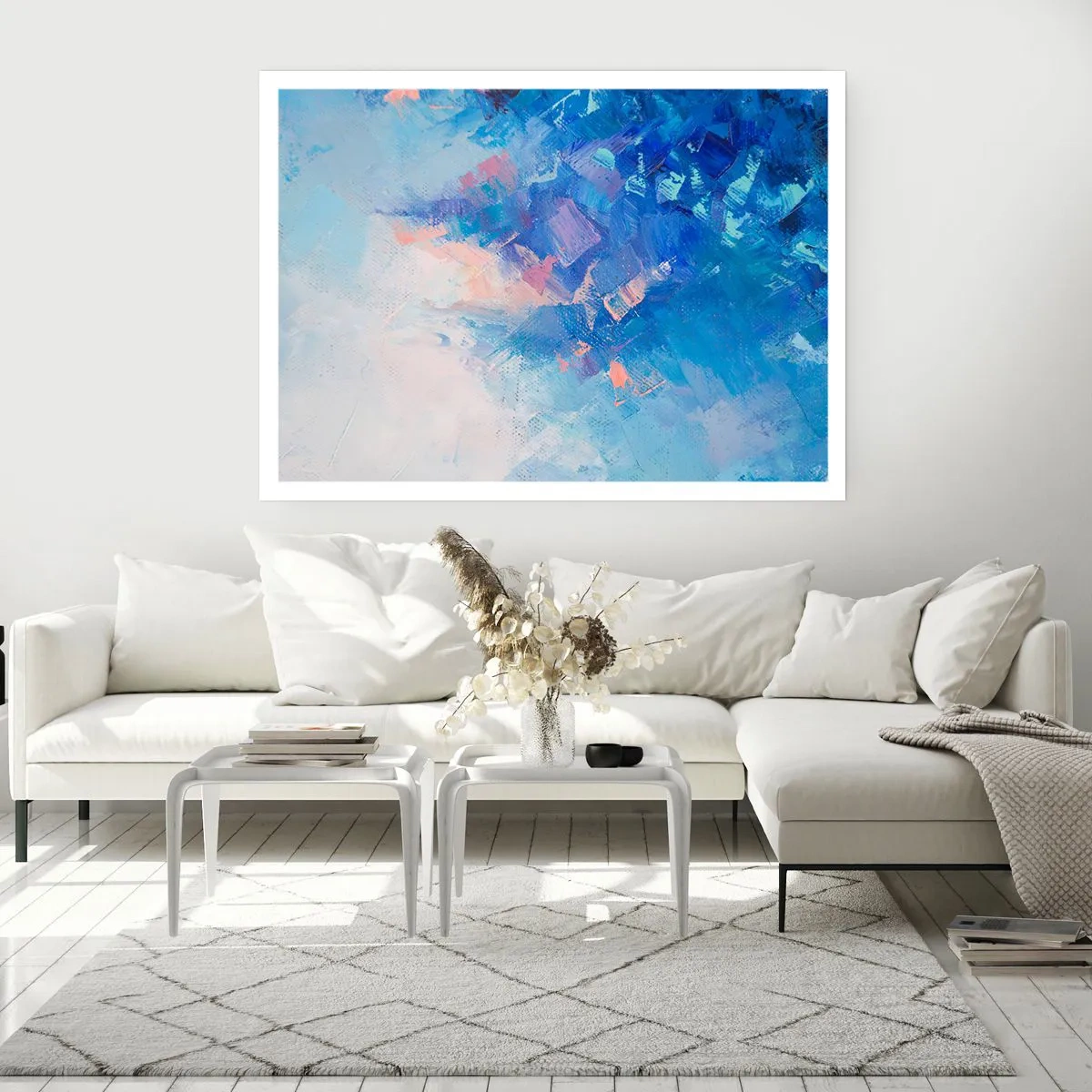Poster - Abstracție de iarnă - 50x40 cm