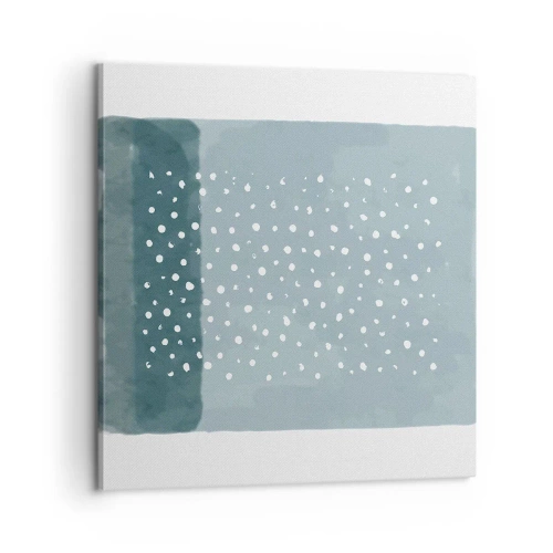 Tablou pe pânză - Crescute pe albastru - 60x60 cm
