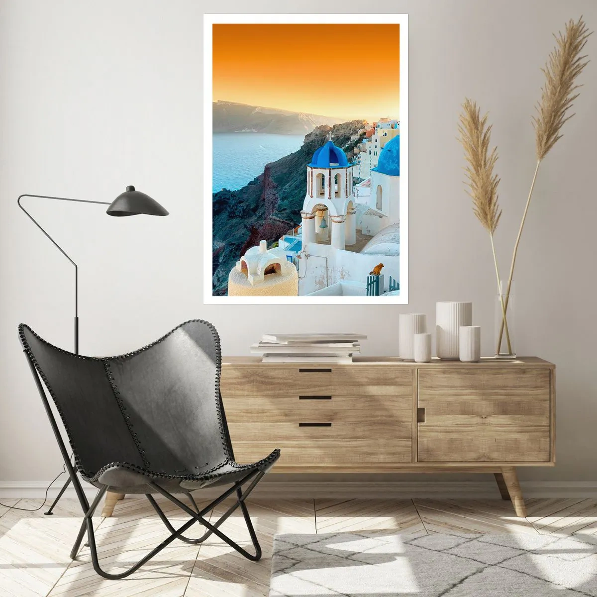 Poster - Santorini - îmbrățișat de stânci - 40x50 cm