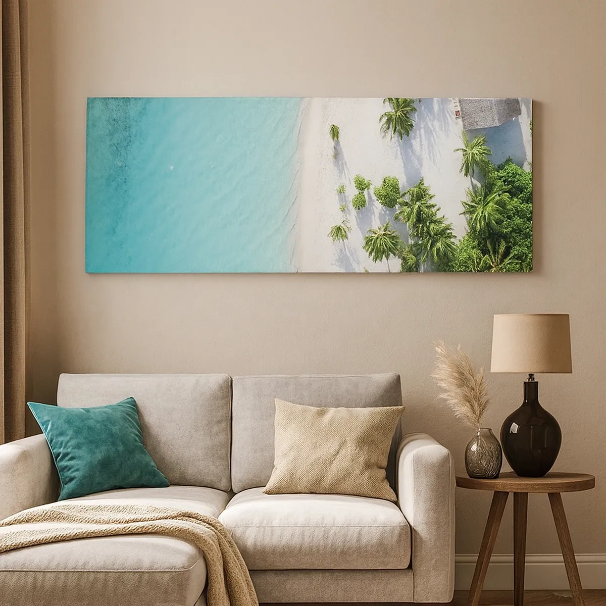 Tablou pe pânză - Vacanță în paradis - 30x30 cm