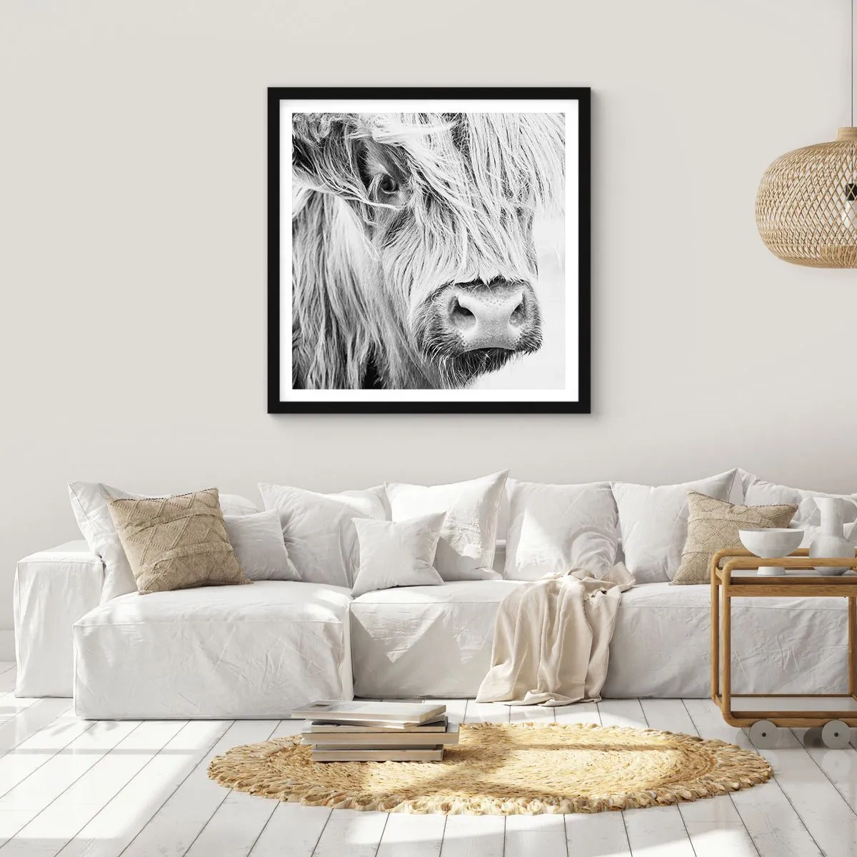 Poster în ramă neagră - Sălbăticie scoțiană - 40x40 cm