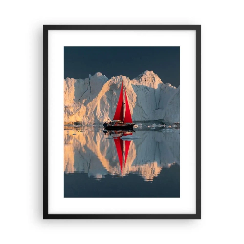 Poster în ramă neagră - La capătul lumii - 40x50 cm