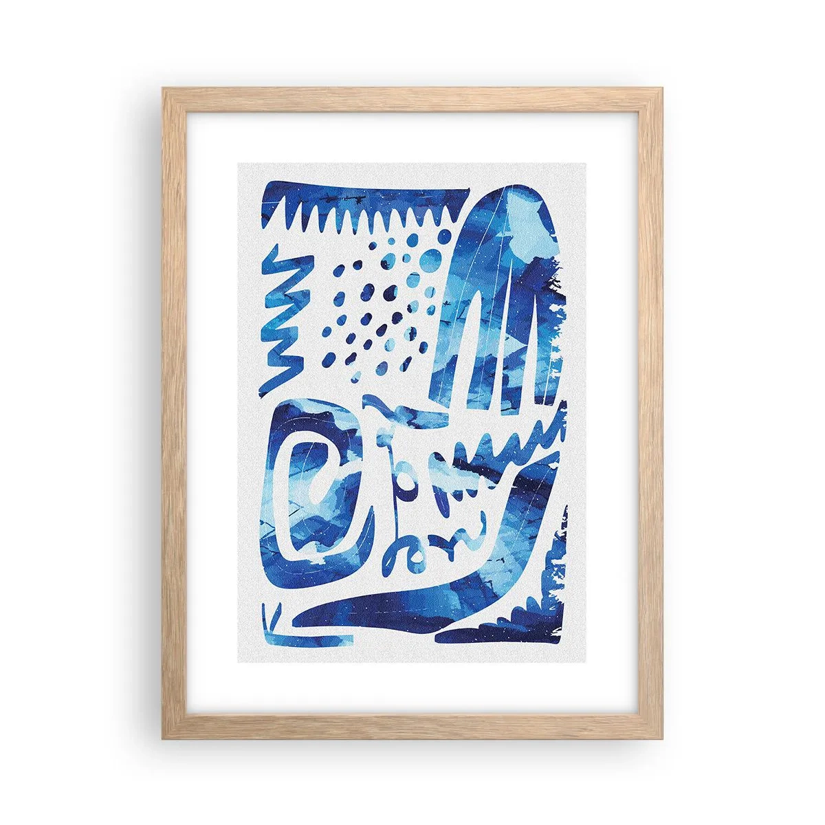 Poster în ramă de stejar deschis - Înapoi la rădăcini - 30x40 cm