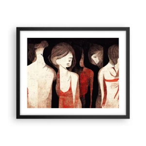 Poster în ramă neagră - Madonele întunericului - 50x40 cm