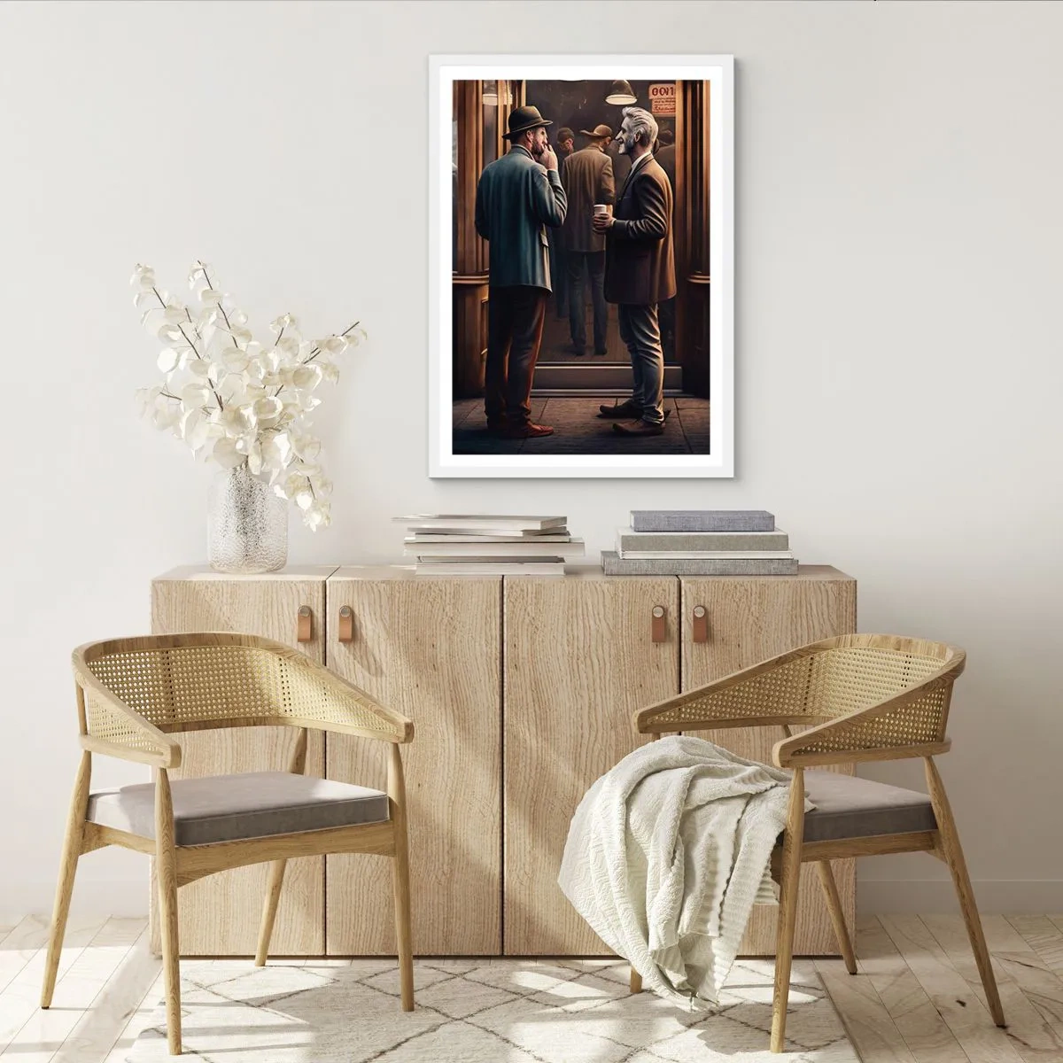 Poster în ramă albă - Cel mai bun moment al zilei - 61x91 cm