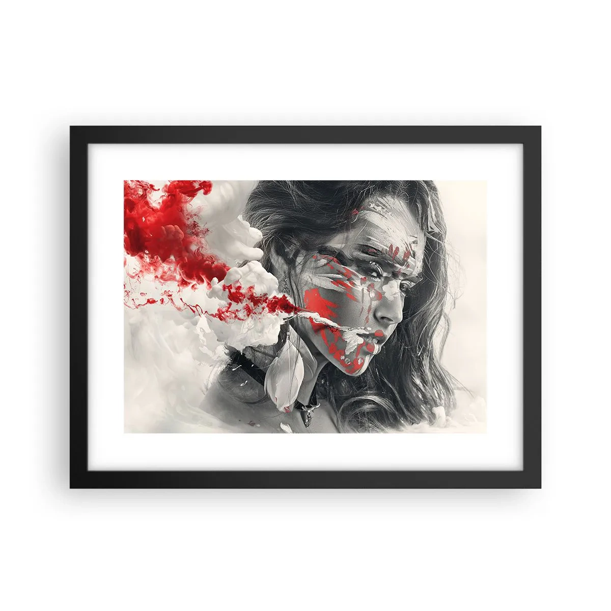 Poster în ramă neagră - În aburul absurdului - 40x30 cm