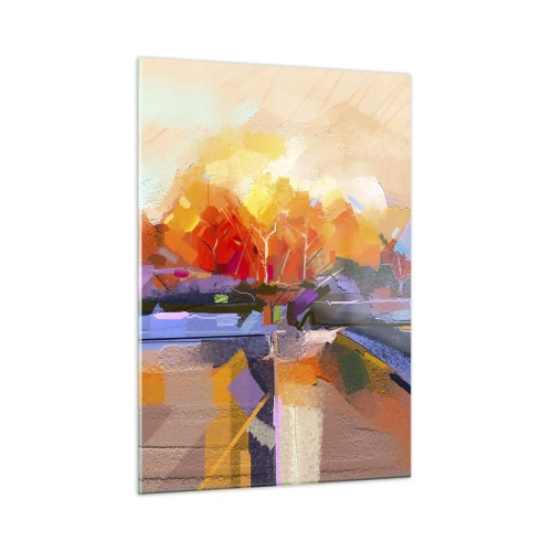 Tablou pe sticlă - A devenit toamnă - 50x70 cm