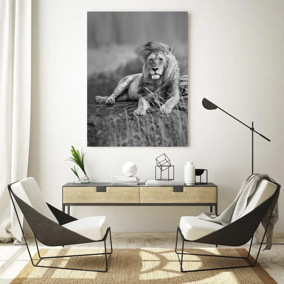 Tablou pe sticlă - Siesta regală - 50x70 cm
