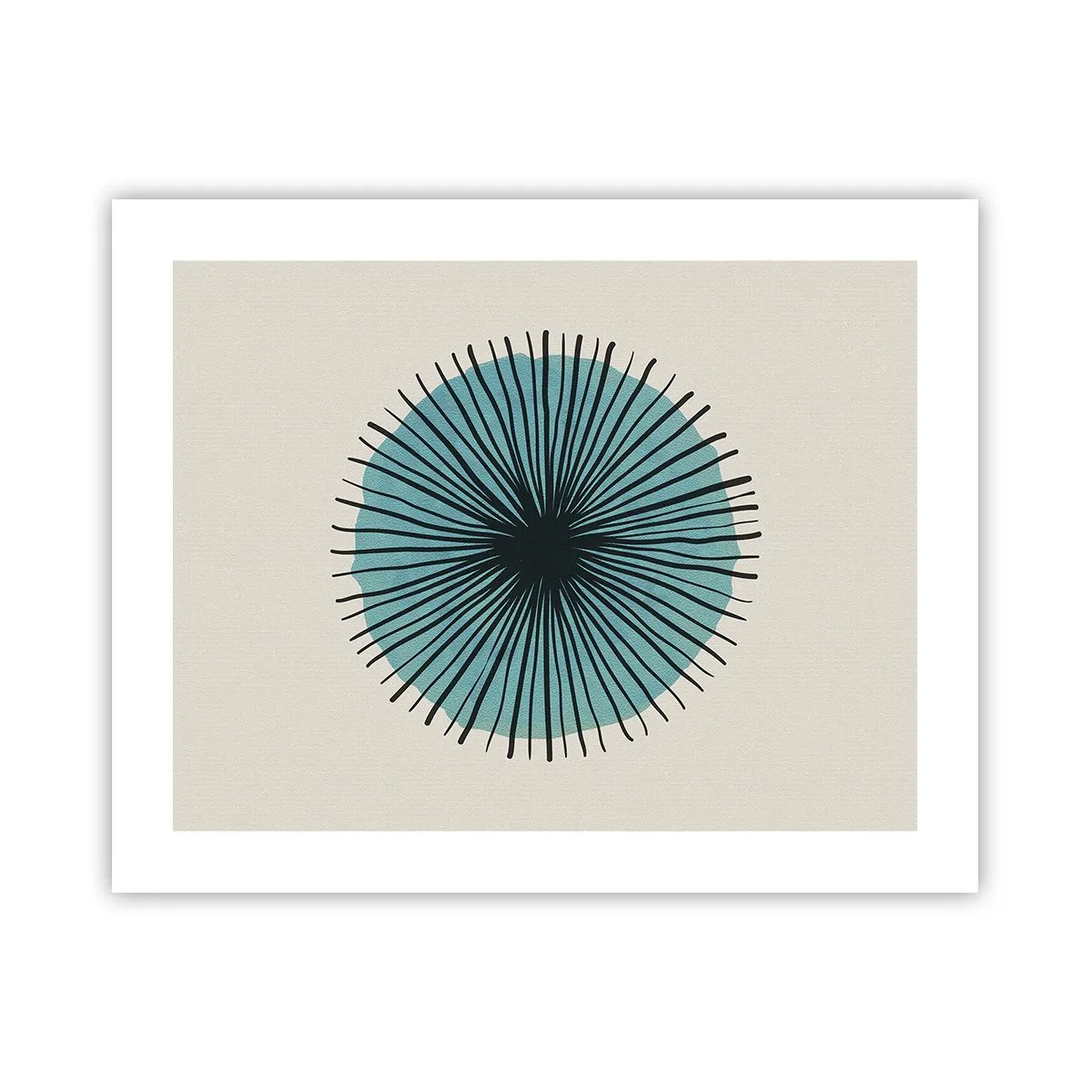 Poster - Radiant pe albastru - 50x40 cm