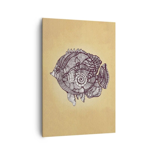 Tablou pe pânză - Dintr-un ocean de ornamente - 70x100 cm