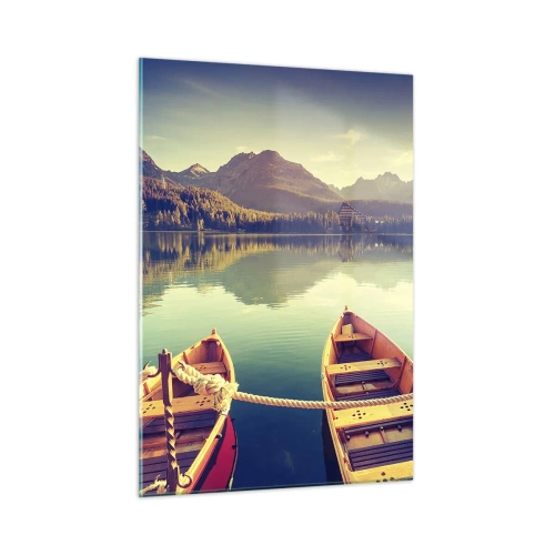 Tablou pe sticlă - Pentru a trăi după legile sale - 50x70 cm
