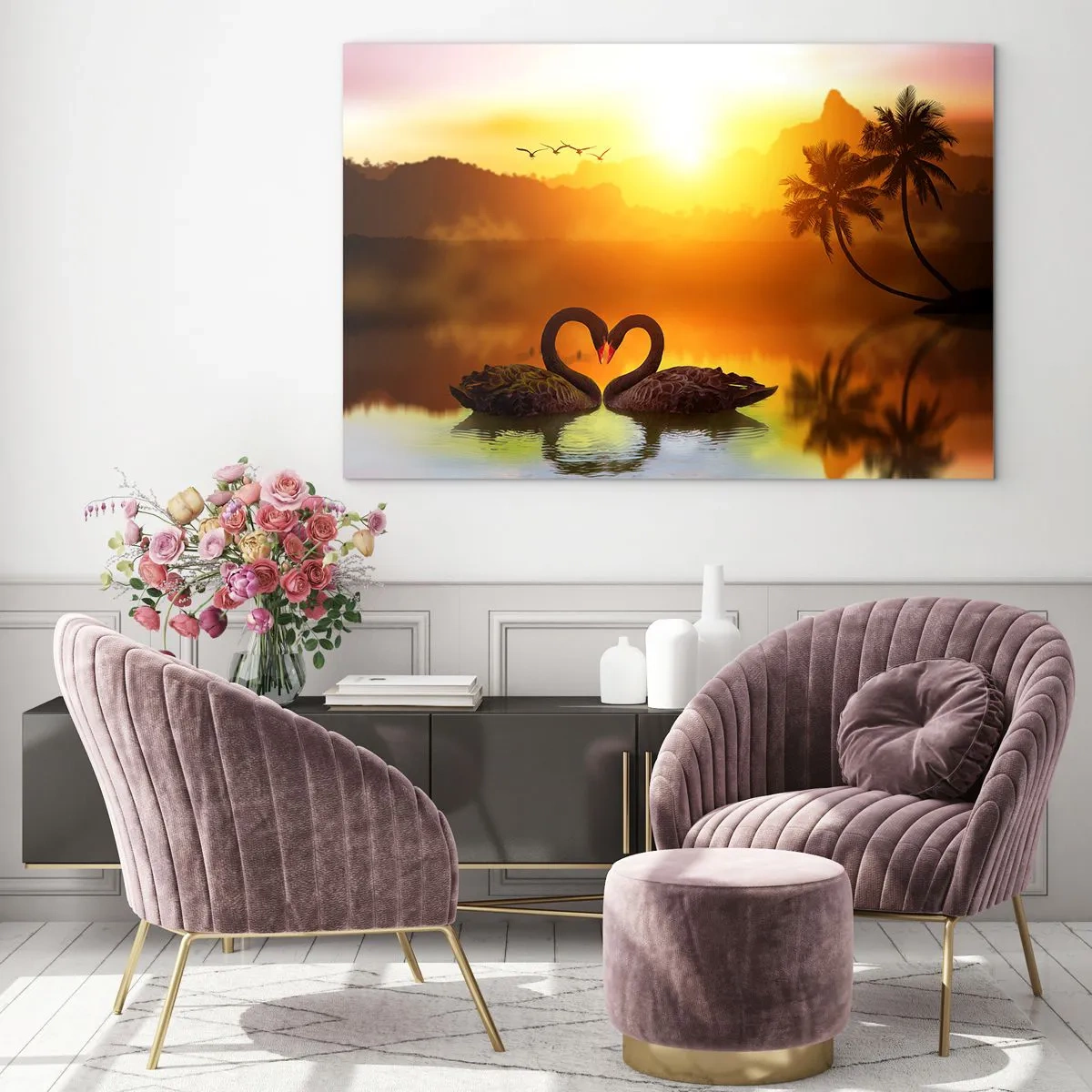 Tablou pe sticlă - Fiecare cu pereche - 100x70 cm
