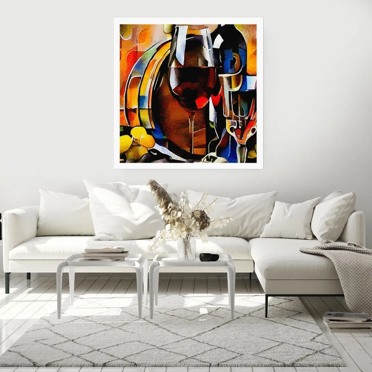 Poster - Și lumea devine mai colorată - 60x60 cm