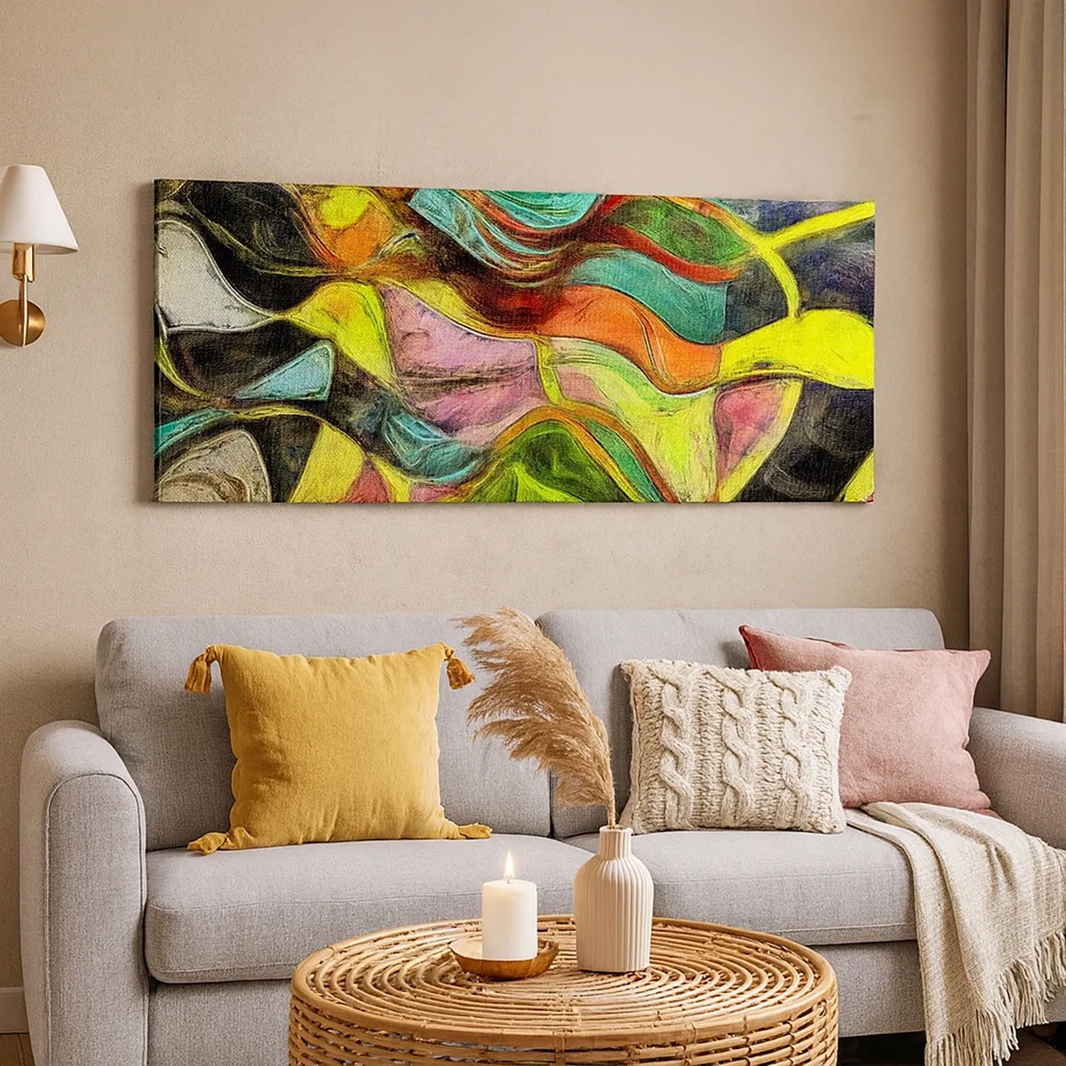 Tablou pe pânză - Mișcarea este viață - 30x30 cm