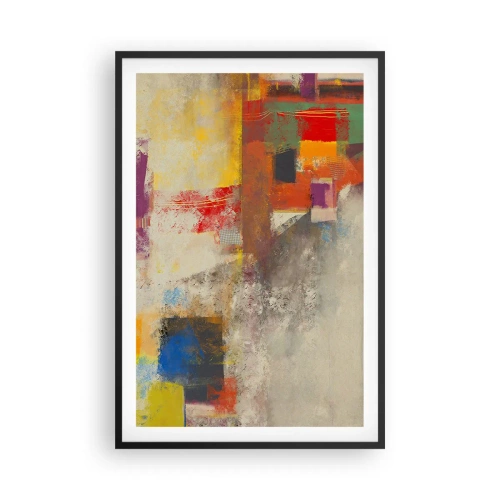 Poster în ramă neagră - Geometria culorilor - 61x91 cm