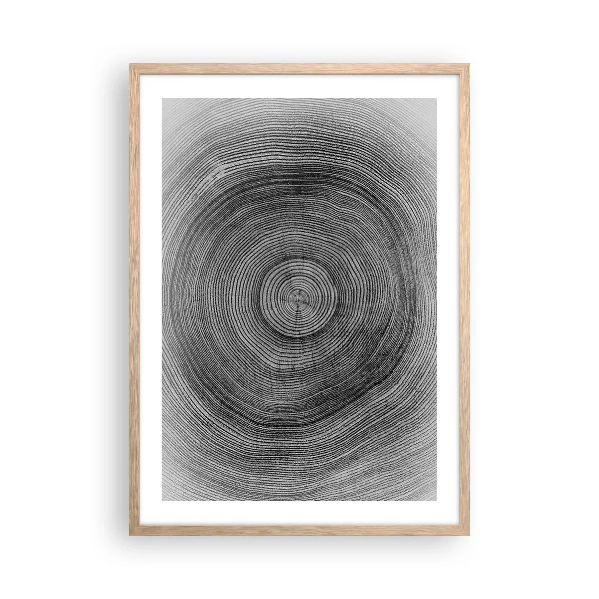 Poster în ramă de stejar deschis - Un semn al vremurilor - 50x70 cm