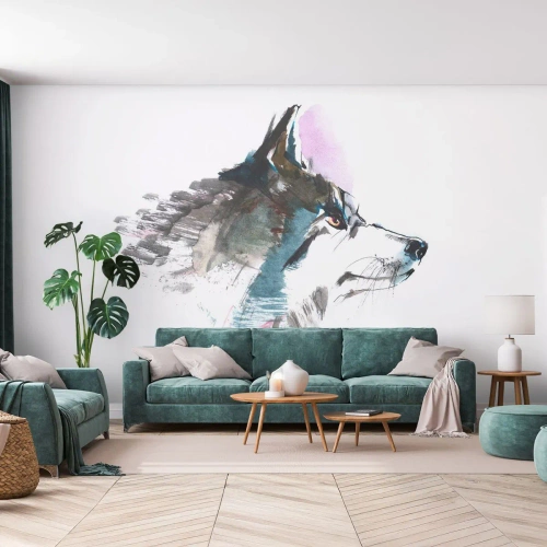 Tapet Autoadeziv Deluxe Sticker - Ce știm despre lup - Abstracția, Animale, Câine - 500x350 cm