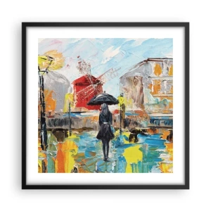 Poster în ramă neagră - Legende pariziene - 50x50 cm