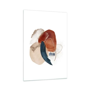 Tablou pe sticlă - Compoziție ovală - 70x100 cm