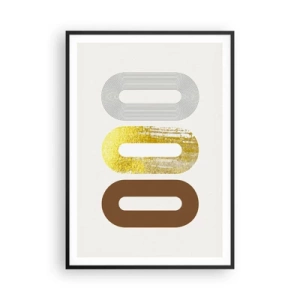 Poster în ramă neagră - Ooo! - 70x100 cm