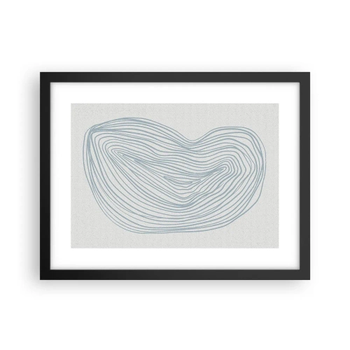 Poster în ramă neagră - Zâmbet de picături - 40x30 cm